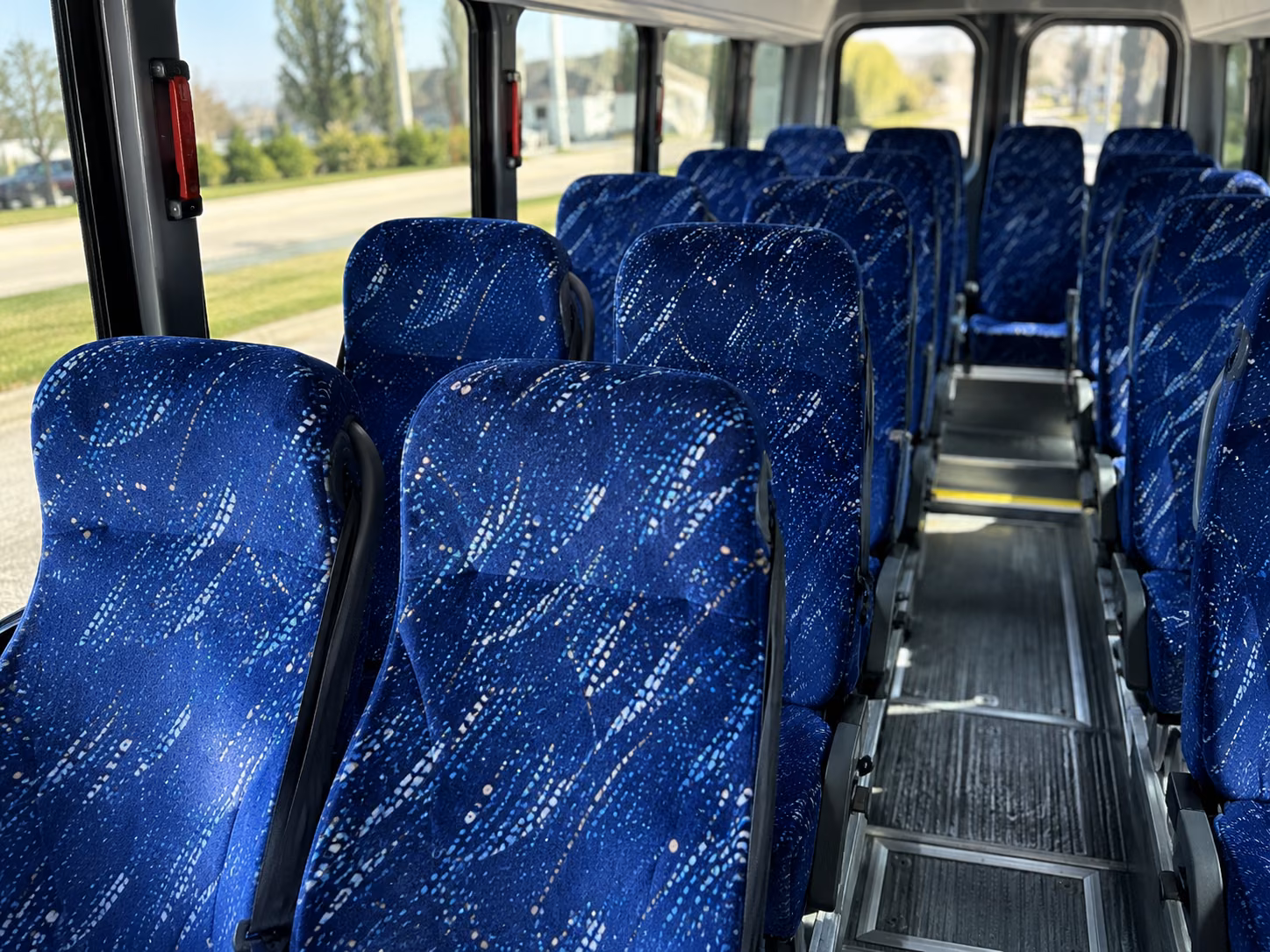 duluth 18 passenger minibus inside