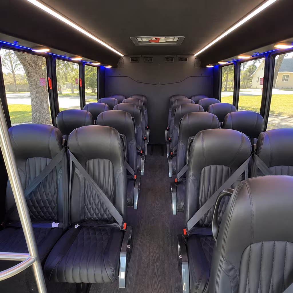 duluth 28 passenger minibus interior