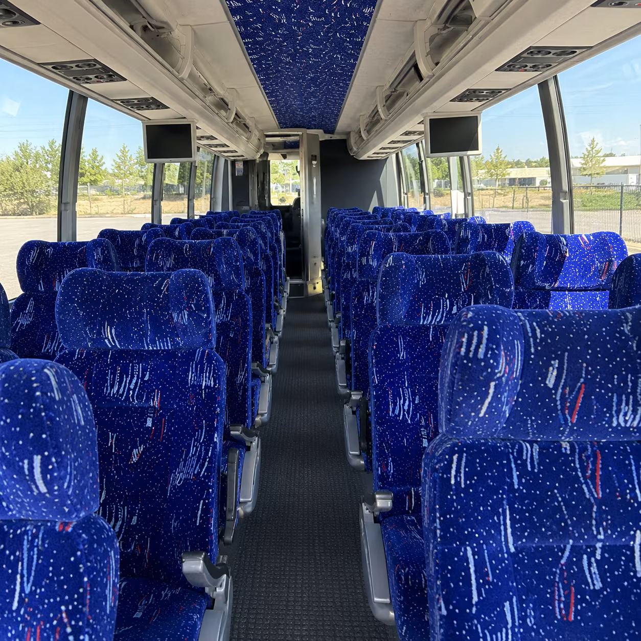duluth 54 passenger charter bus interior