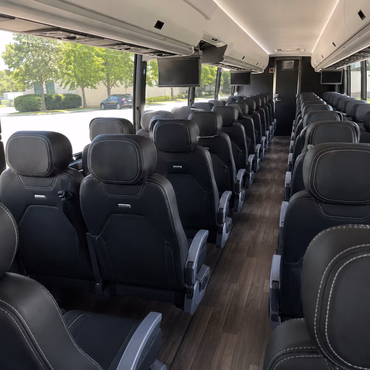 duluth 56 passenger charter bus interior