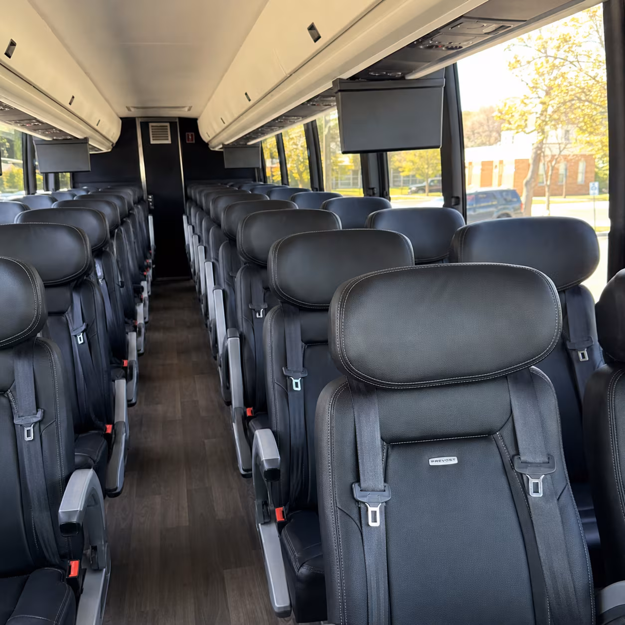 duluth charter bus inside